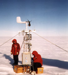An automated weather station.